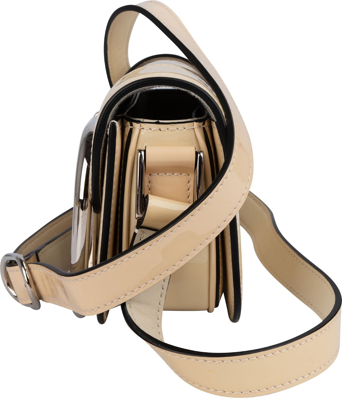 Valentino Valentino Garavani Patent Leather VLogo Locò Supervee Small Crossbody Bag Divers
