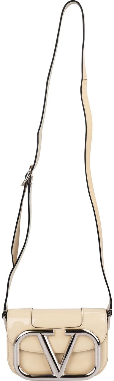Valentino Valentino Garavani Patent Leather VLogo Locò Supervee Small Crossbody Bag Divers