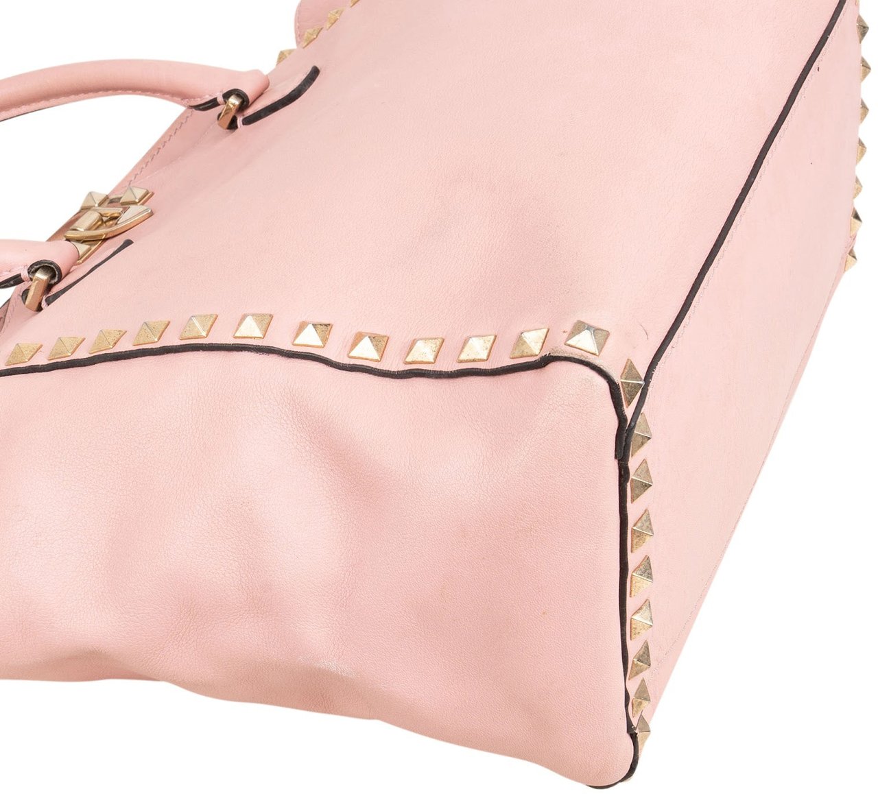 Valentino Valentino Garavani Leather Rockstud Handbag Rood