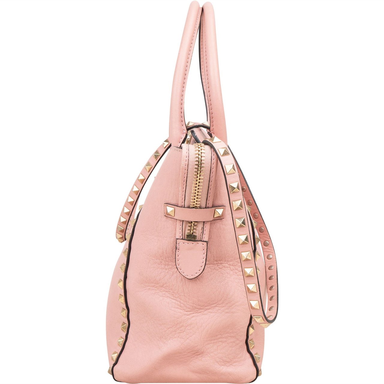 Valentino Valentino Garavani Leather Rockstud Handbag Rood