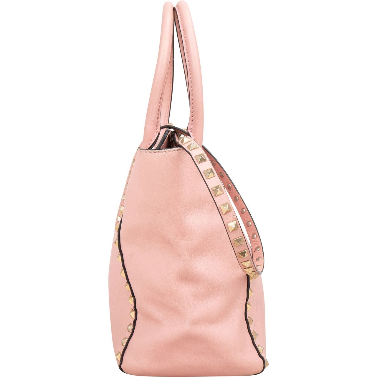 Valentino Valentino Garavani Leather Rockstud Handbag Rood