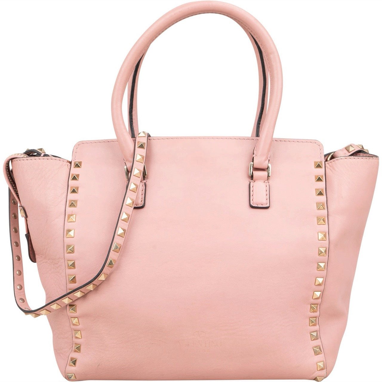 Valentino Valentino Garavani Leather Rockstud Handbag Rood
