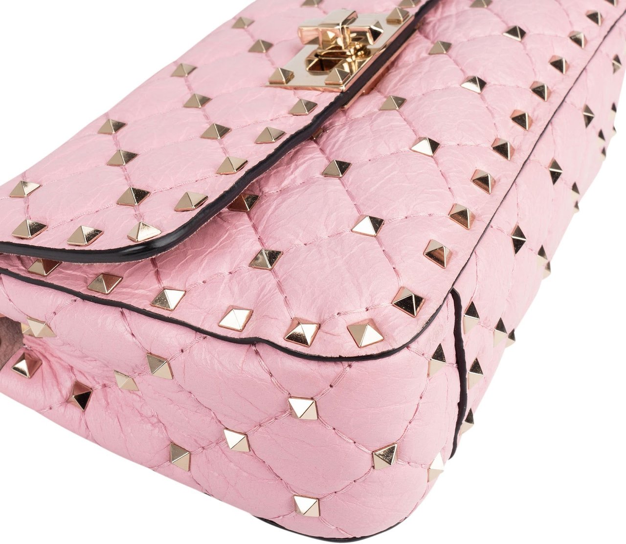 Valentino Valentino Garavani Quilted Leather Rockstud Spike Small Crossbody Handbag Rood