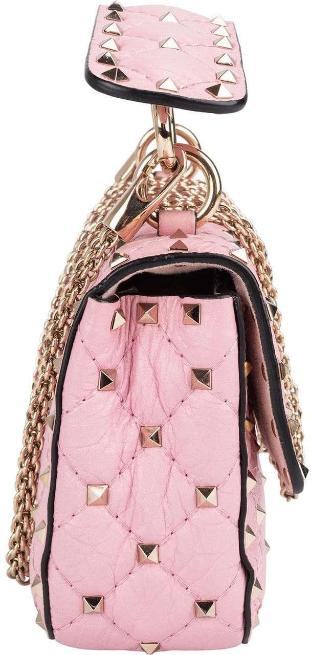 Valentino Valentino Garavani Quilted Leather Rockstud Spike Small Crossbody Handbag Rood