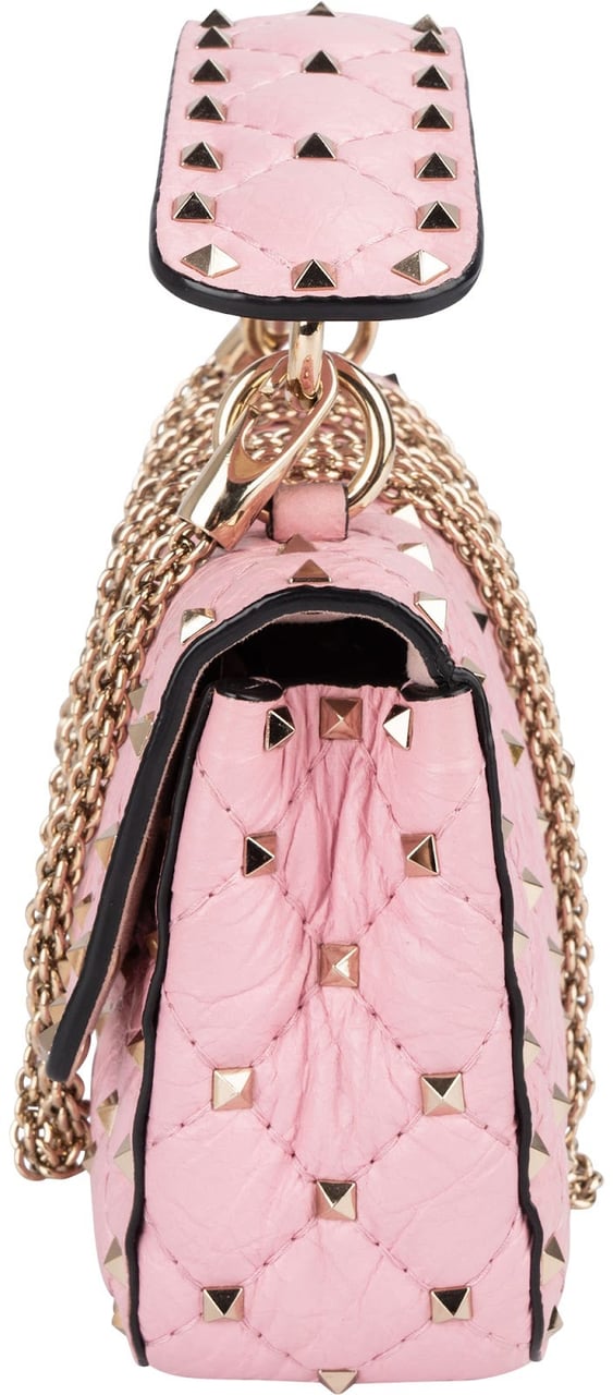Valentino Valentino Garavani Quilted Leather Rockstud Spike Small Crossbody Handbag Rood