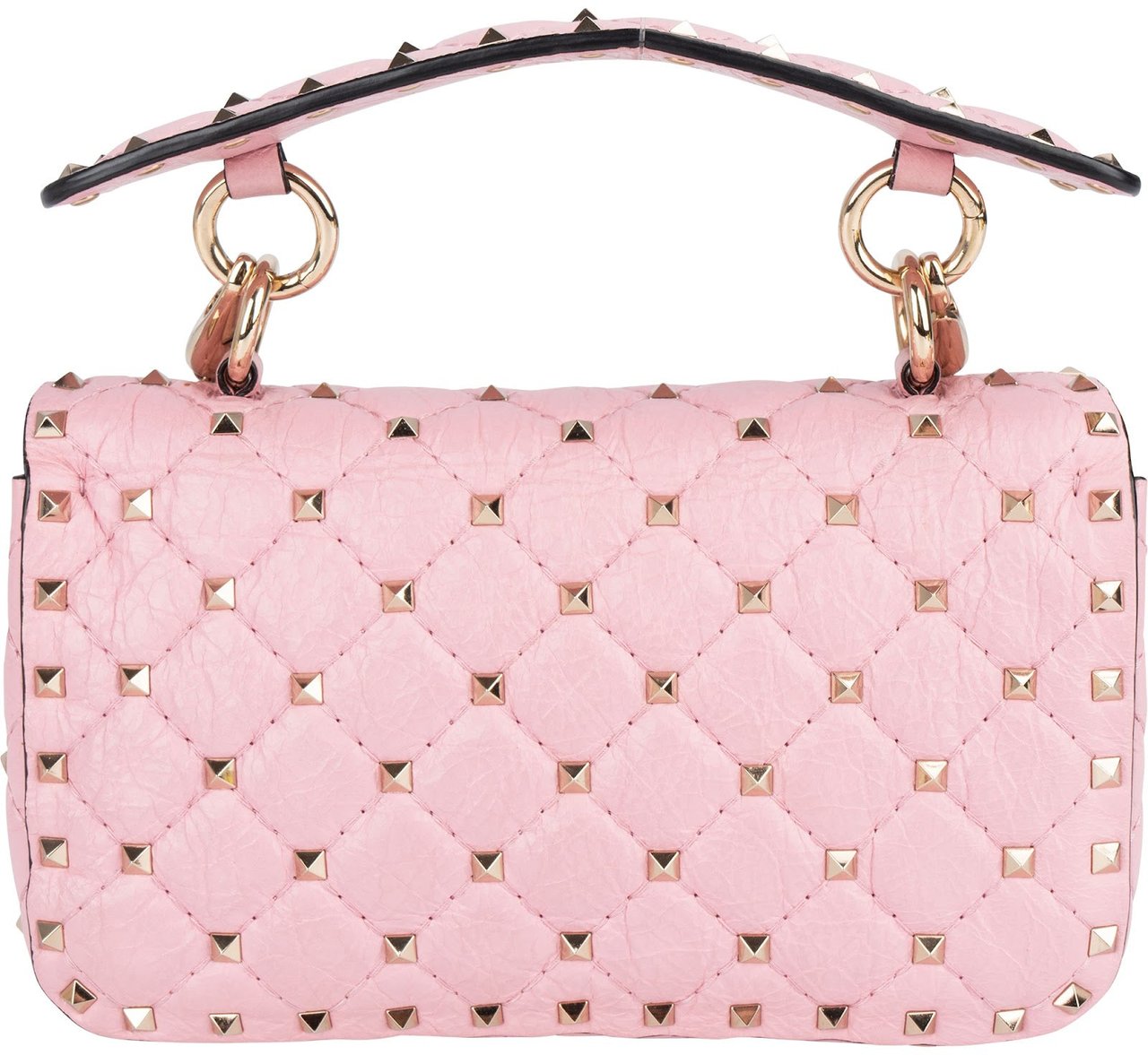 Valentino Valentino Garavani Quilted Leather Rockstud Spike Small Crossbody Handbag Rood