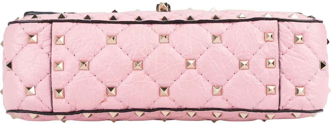 Valentino Valentino Garavani Quilted Leather Rockstud Spike Small Crossbody Handbag Rood