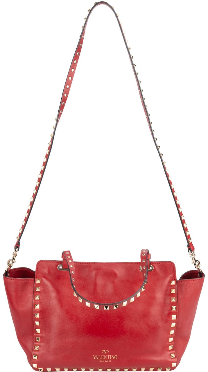 Valentino Valentino Garavani Rockstud Small Tote Shoulder Bag Rood