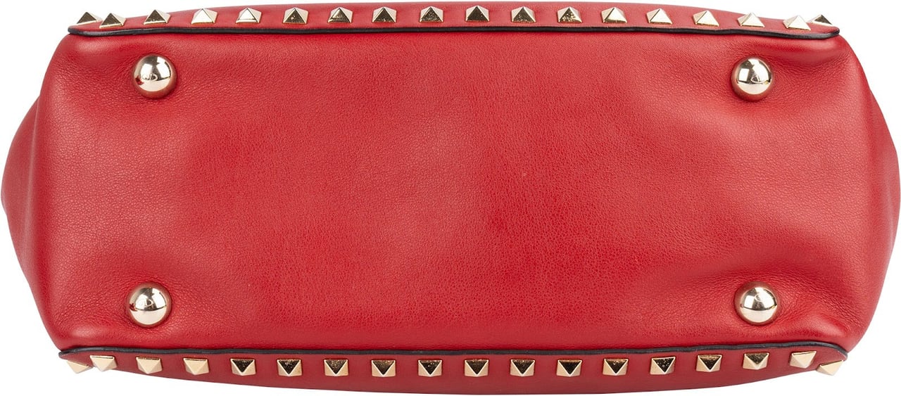 Valentino Valentino Garavani Rockstud Small Tote Shoulder Bag Rood
