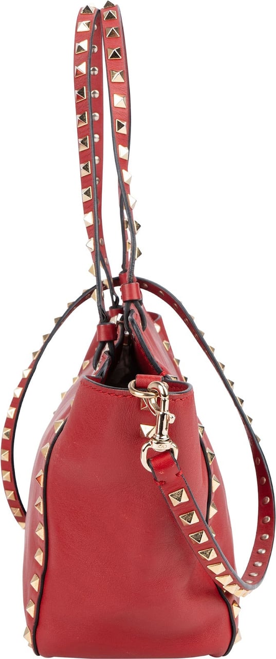 Valentino Valentino Garavani Rockstud Small Tote Shoulder Bag Rood