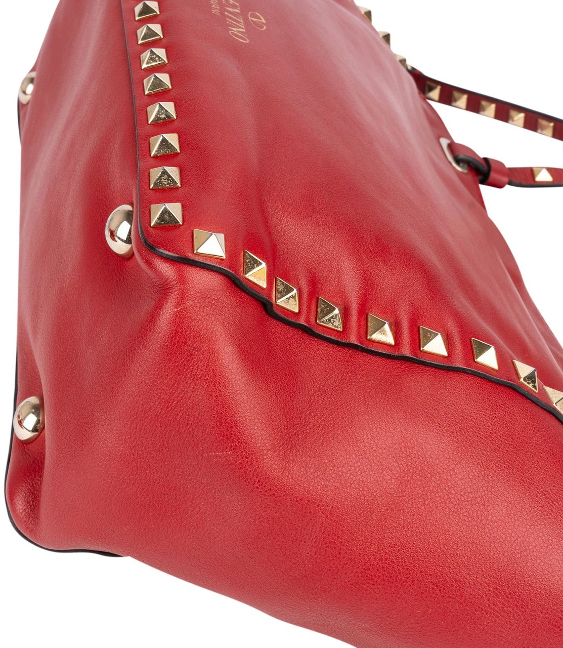 Valentino Valentino Garavani Rockstud Small Tote Shoulder Bag Rood
