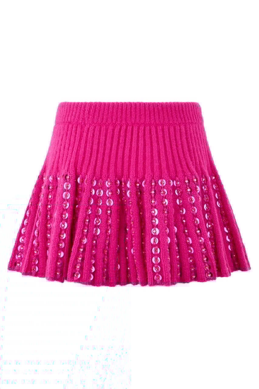 Valentino Knitted mini skirt Roze