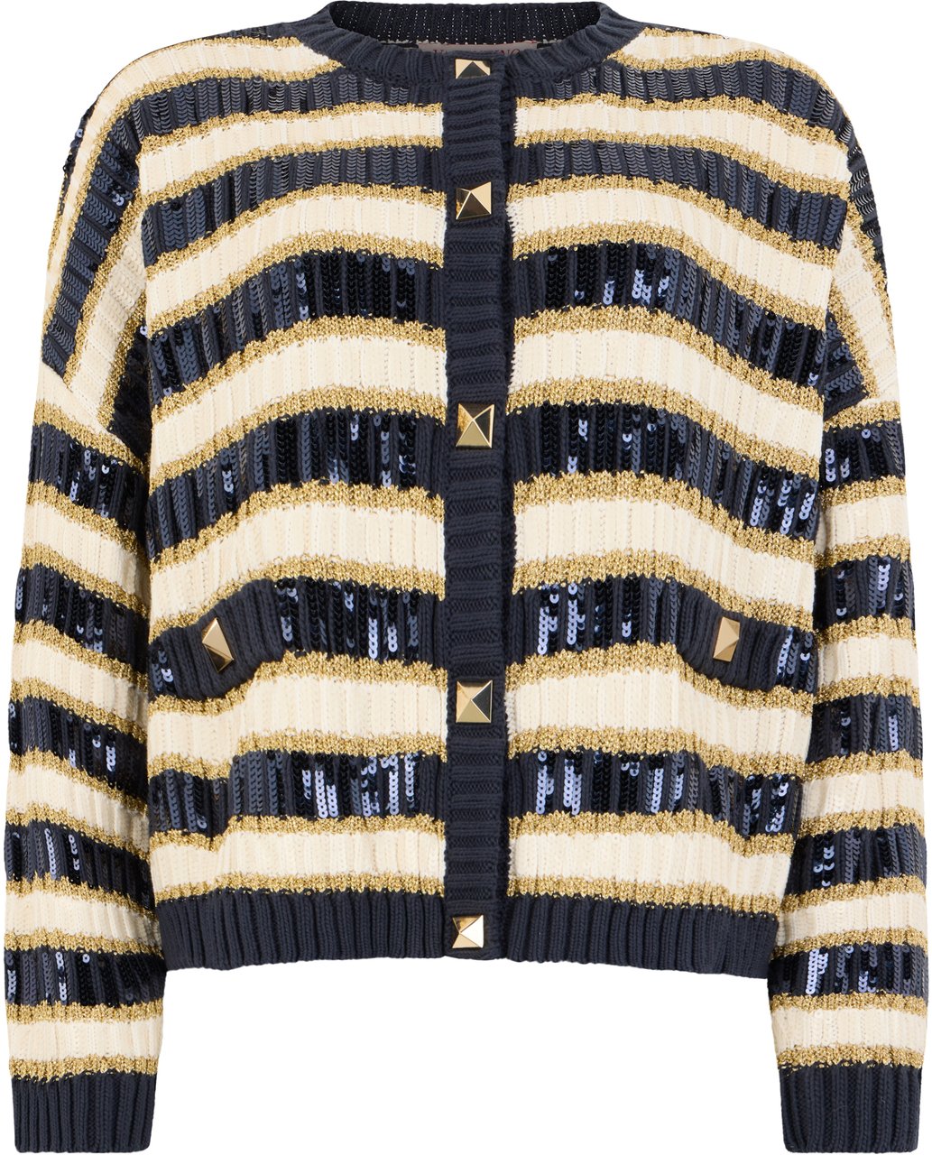 Valentino Striped cardigan Goud