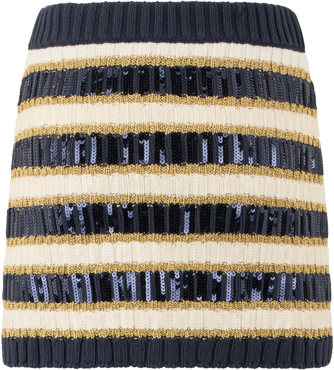 Valentino Knitted mini skirt Goud