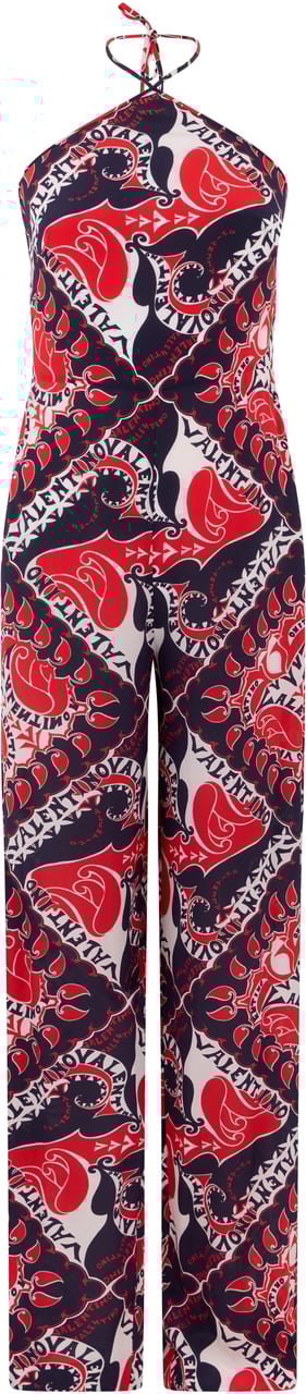Valentino Jumpsuit in silk Rood