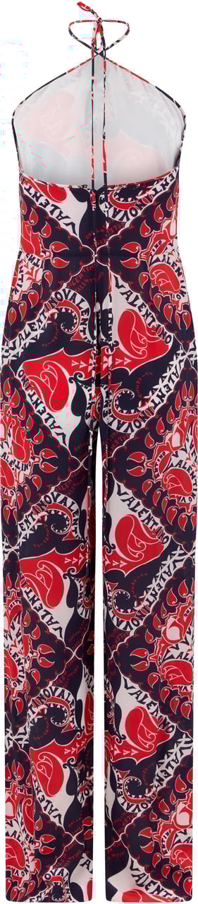 Valentino Jumpsuit in silk Rood