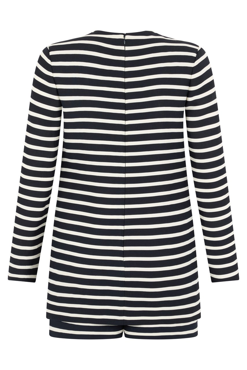 Valentino Short striped suit. Blauw