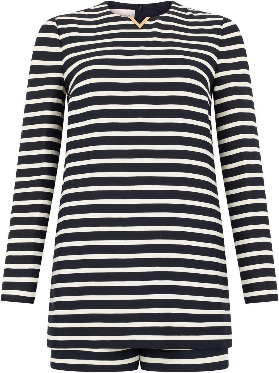 Valentino Short striped suit. Blauw