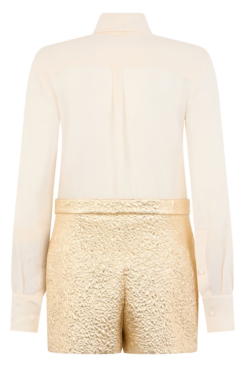 Valentino Silk suit Goud