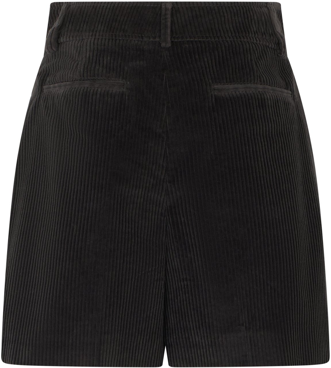 Valentino Black striped short pants, minimal and versatile. Zwart
