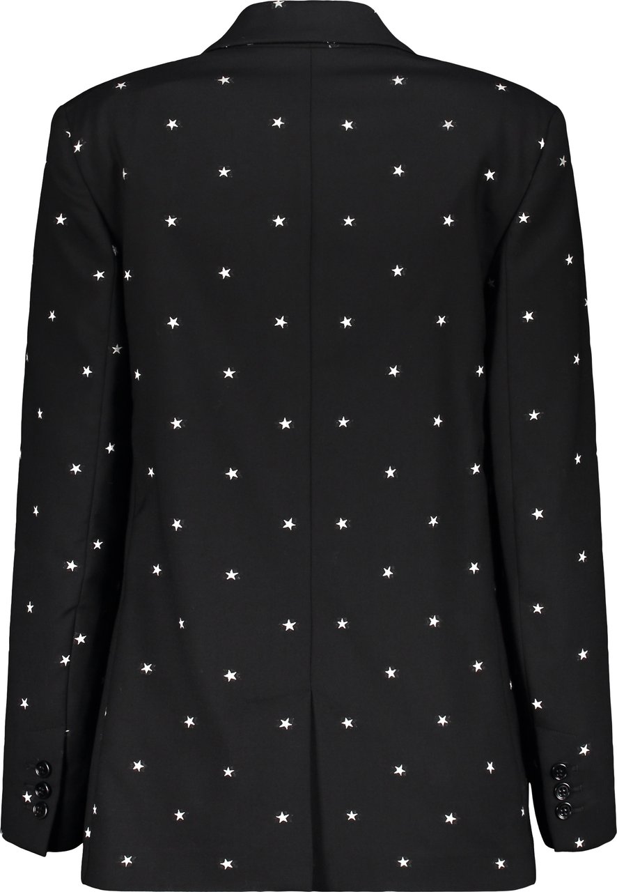 Valentino Elegant black blazer with versatile decorative pattern Zwart