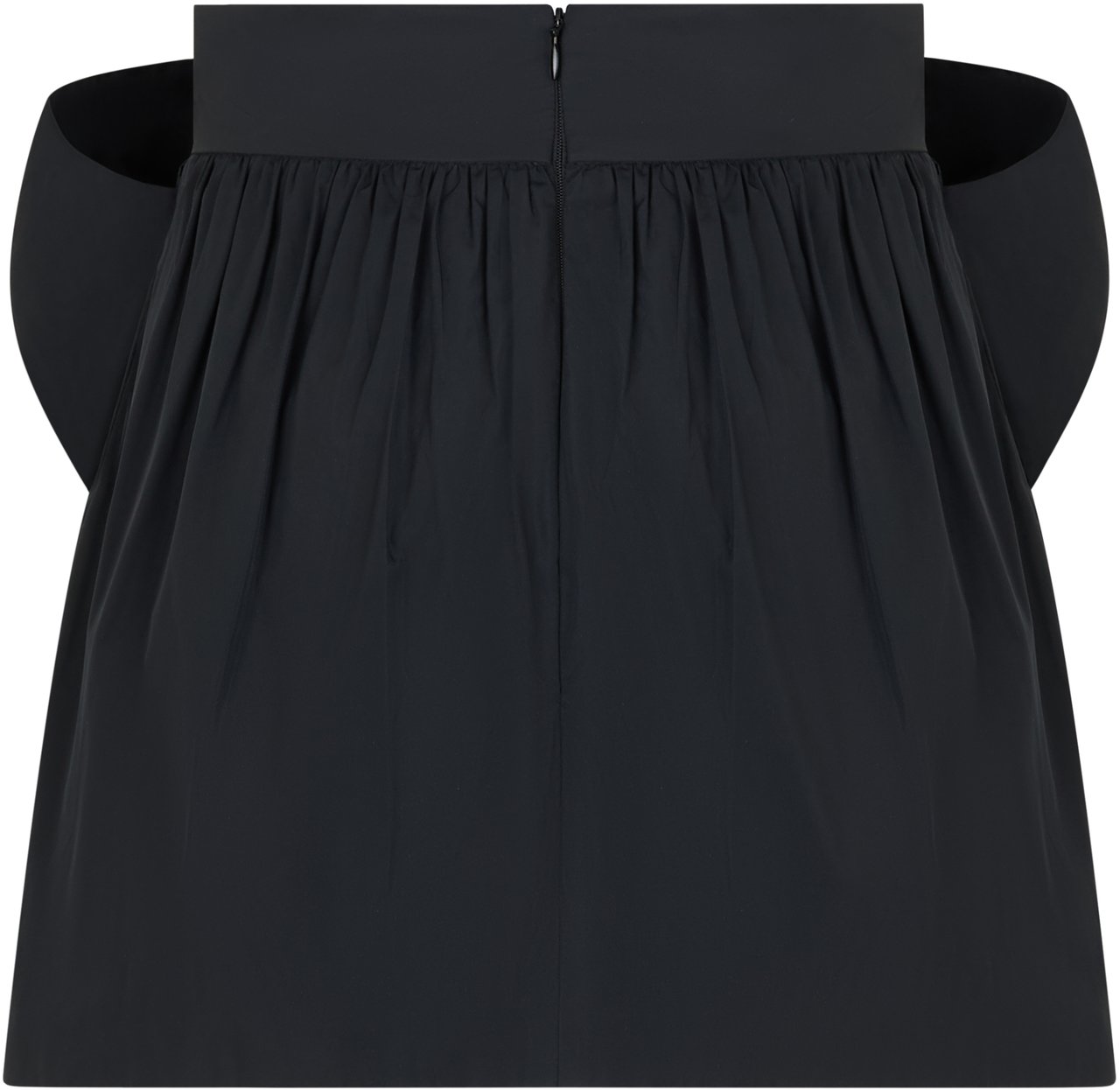 Valentino Top without straps black with elegant bow. Zwart