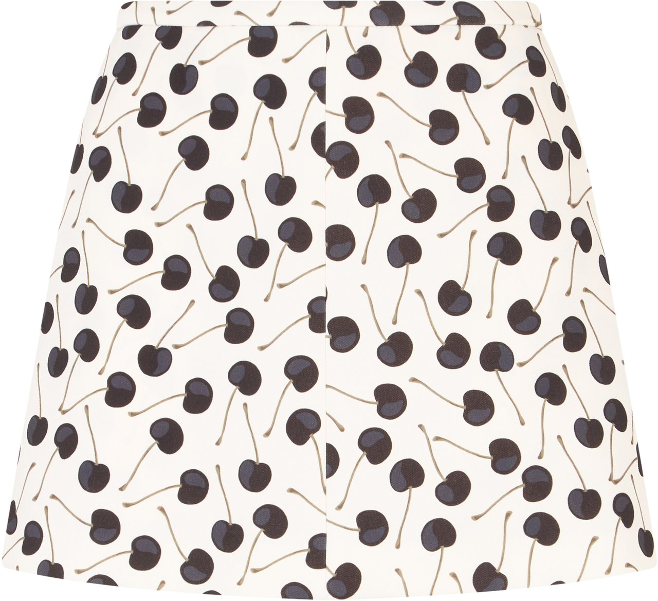 Valentino Short white pants with cherry pattern. Wit