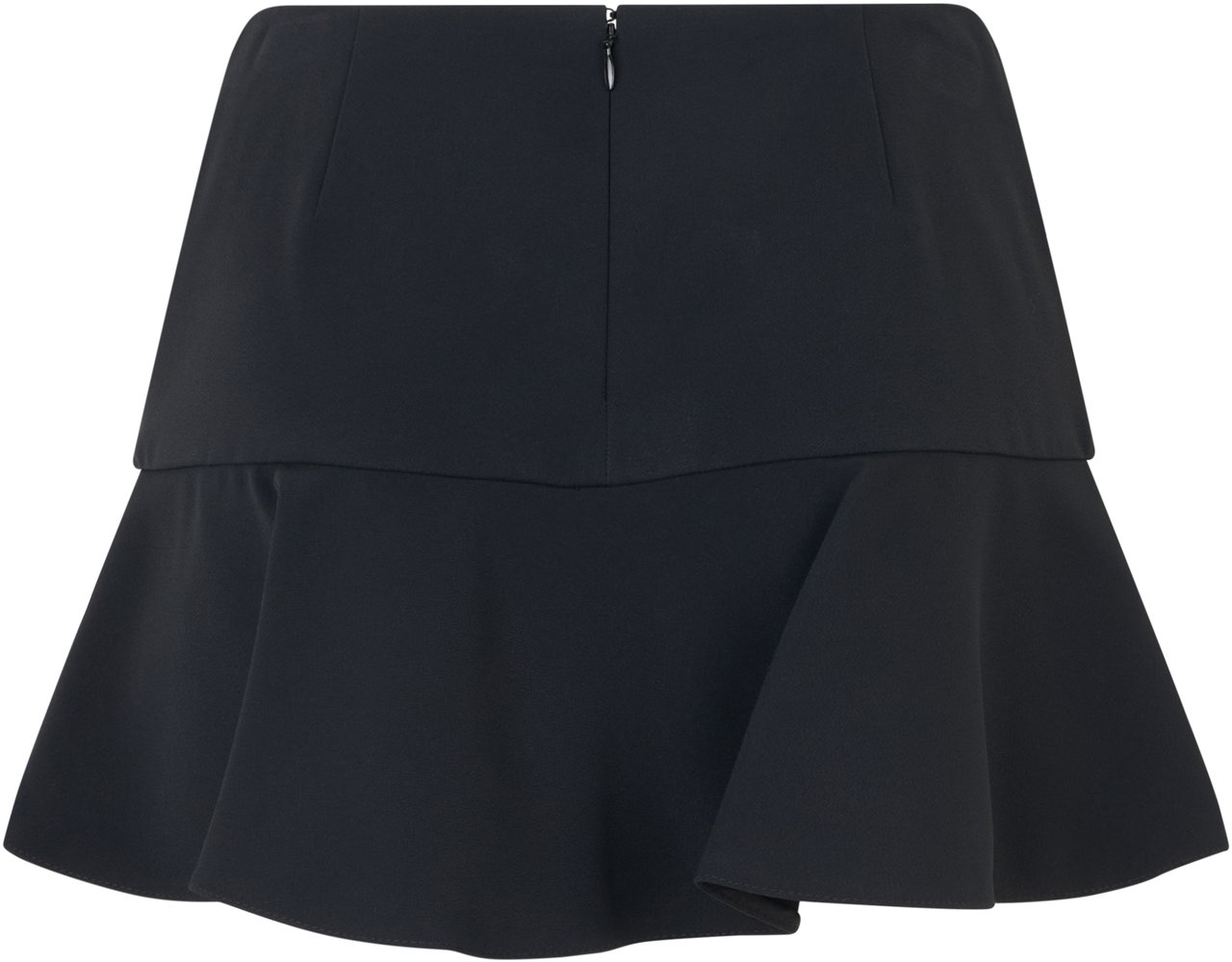 Valentino Short black skirt, minimal and versatile. Zwart