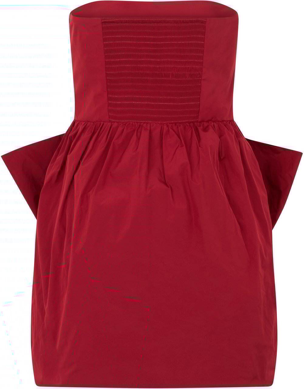 Valentino Dark red mini dress without straps, elegant and chic. Rood