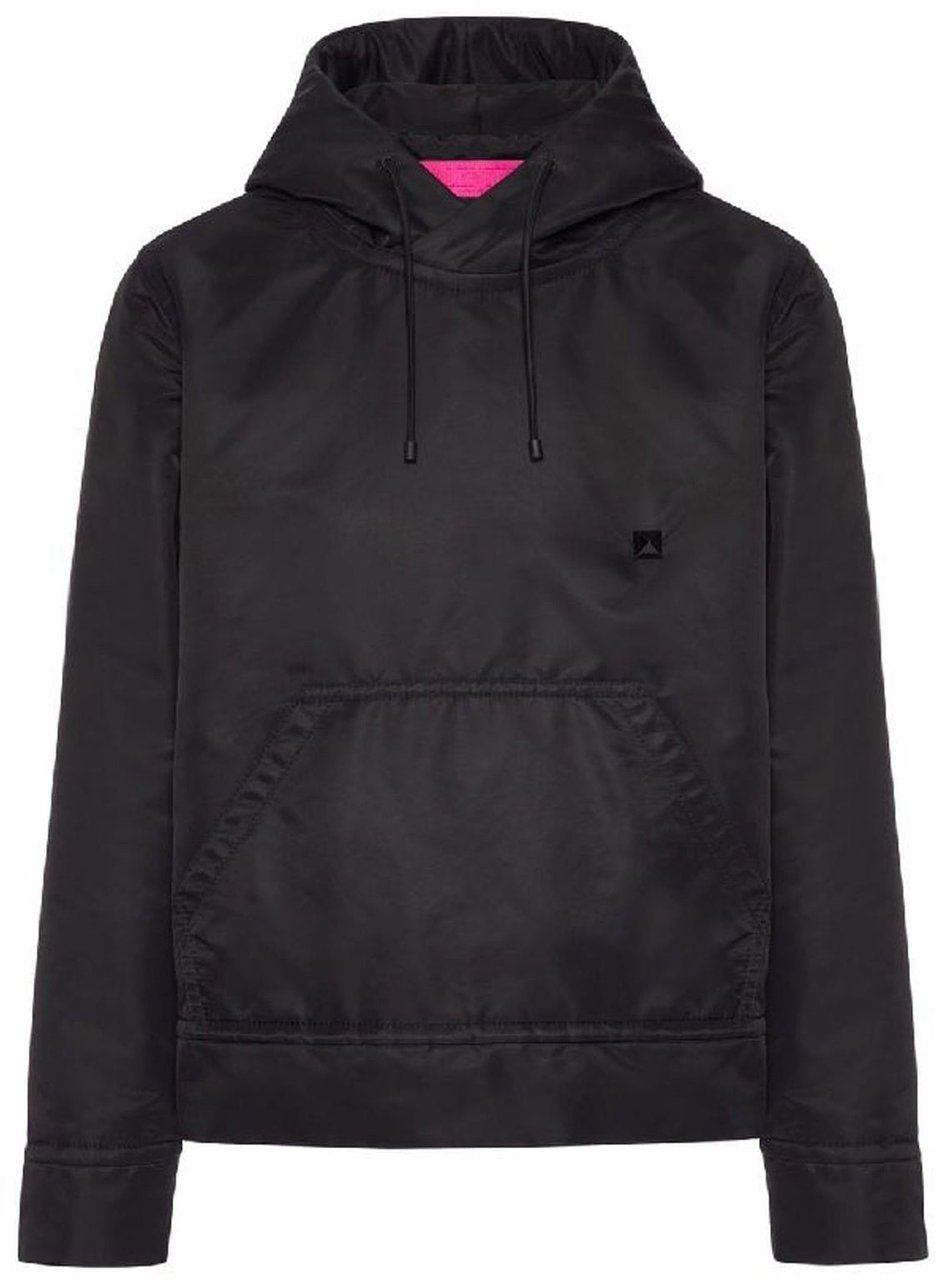 Valentino Valentino Hoodded Jacket Zwart
