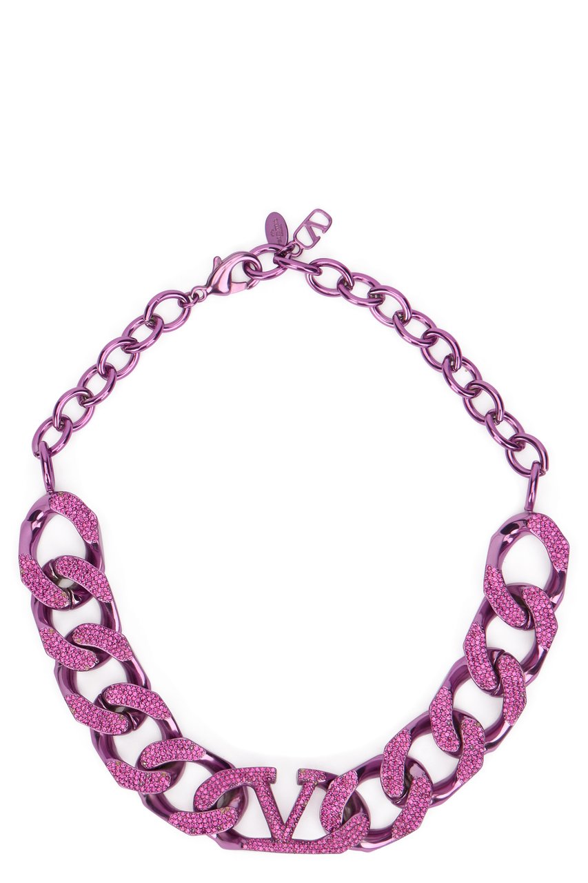 Valentino Chain necklace VLogo Signature Paars