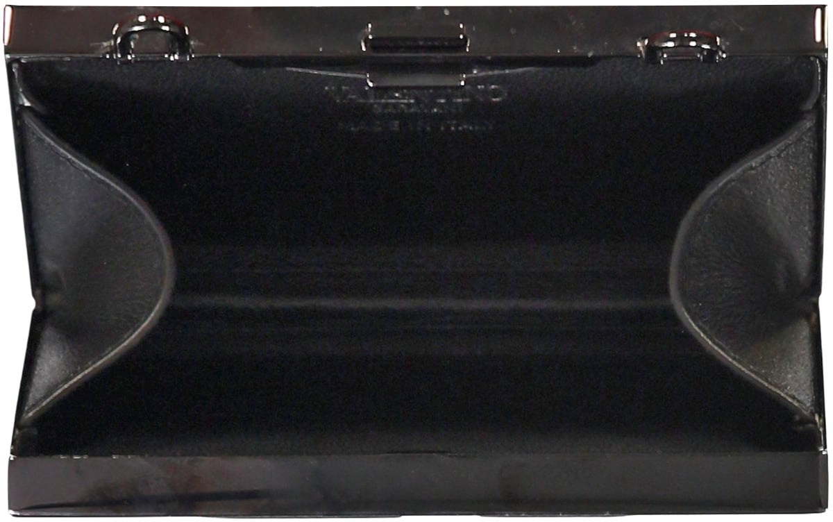 Valentino Wallet with logo on the front Zwart