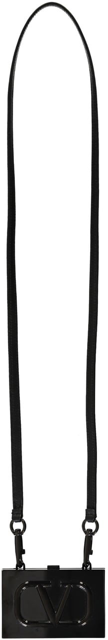 Valentino Wallet with logo on the front Zwart