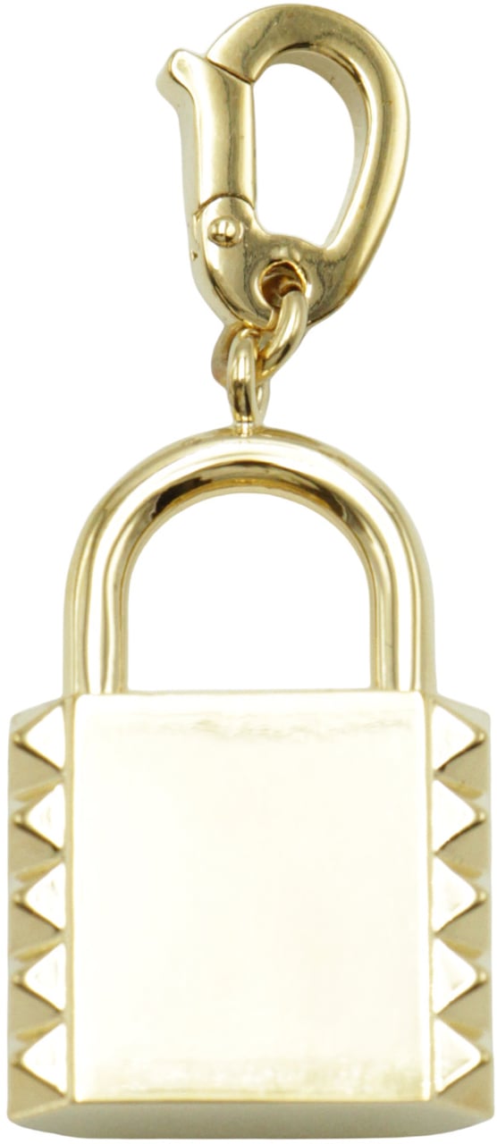 Valentino Golden metal charm in the shape of a padlock Goud