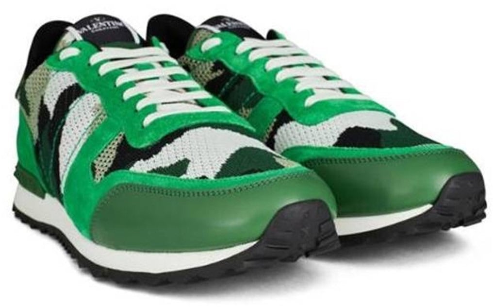 Valentino Sneakers Darkgreen Donkergroen