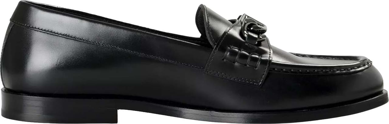 Valentino Garavani Leather Loafers Zwart