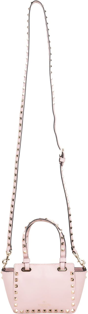 Valentino Valentino Garavani Leather Mini Rockstud Crossbody Handbag Rood