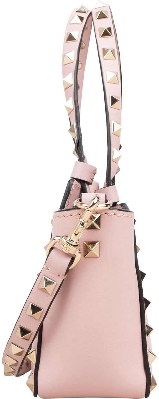 Valentino Valentino Garavani Leather Mini Rockstud Crossbody Handbag Rood