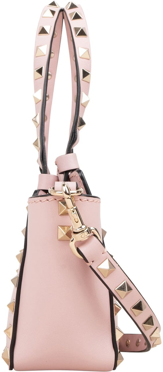 Valentino Valentino Garavani Leather Mini Rockstud Crossbody Handbag Rood