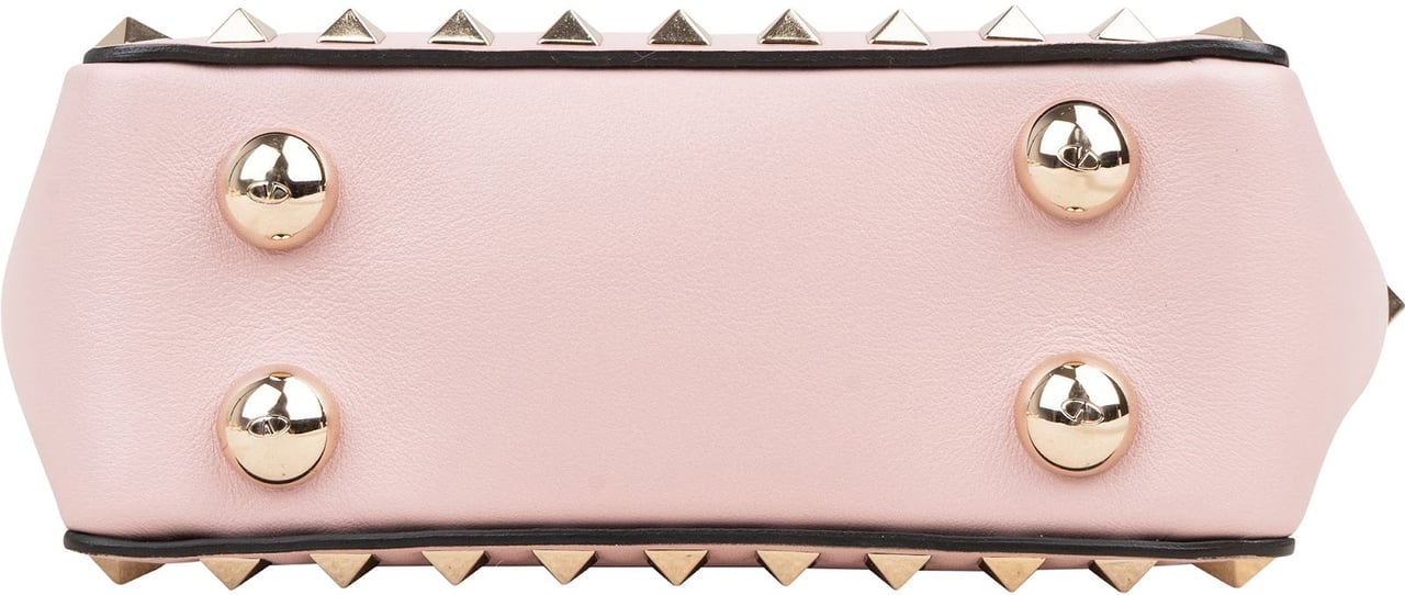 Valentino Valentino Garavani Leather Mini Rockstud Crossbody Handbag Rood