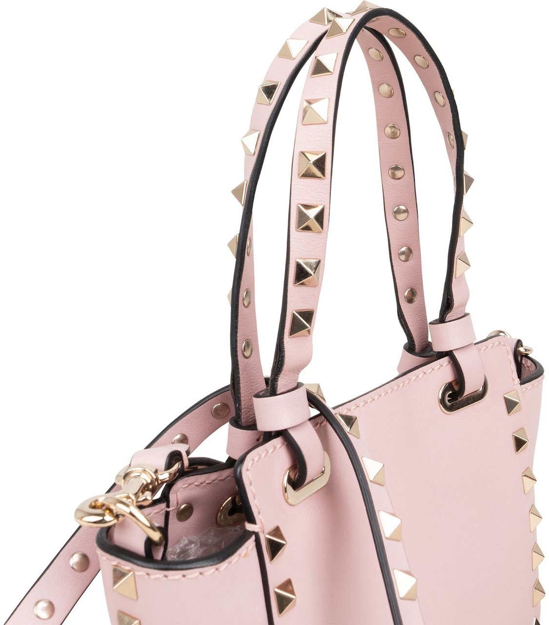 Valentino Valentino Garavani Leather Mini Rockstud Crossbody Handbag Rood