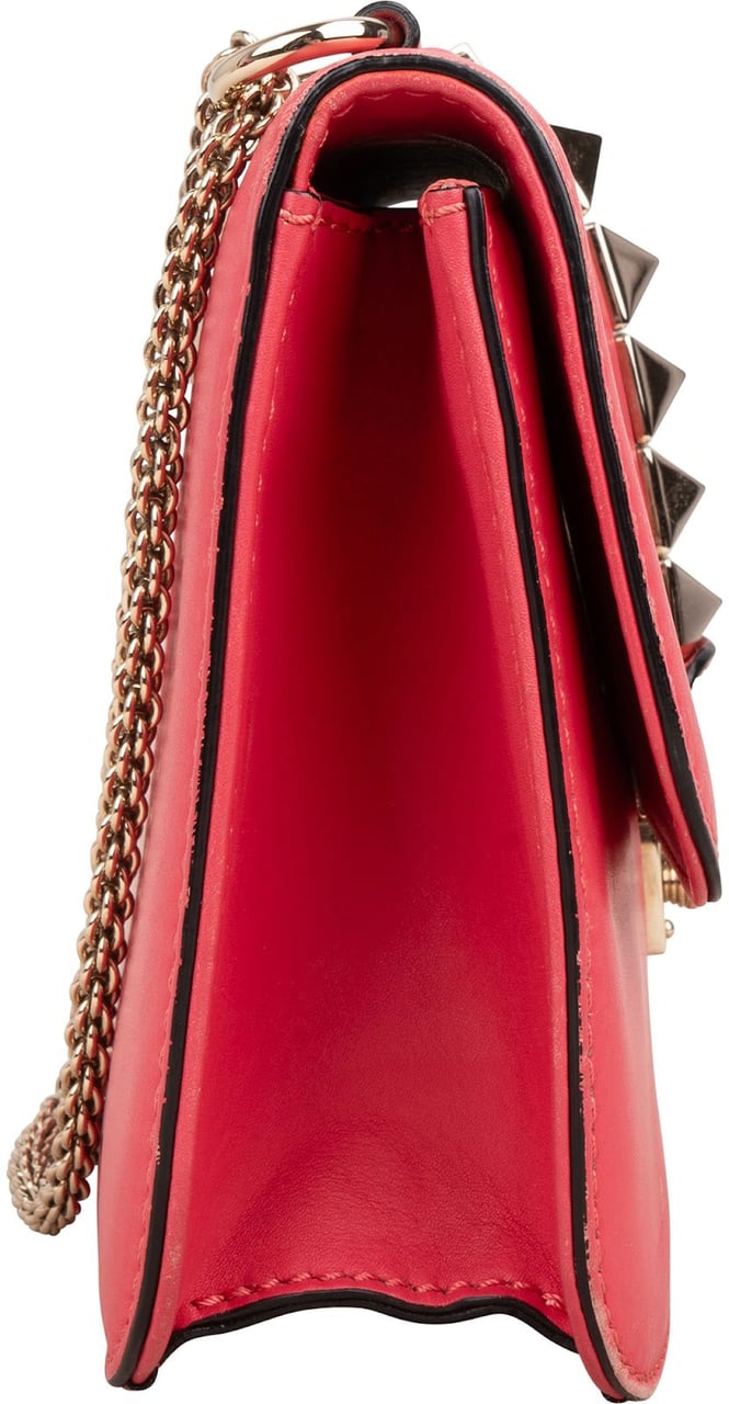 Valentino Valentino Garavani Leather Rockstud Glam Lock Flap Crossbody Bag Divers