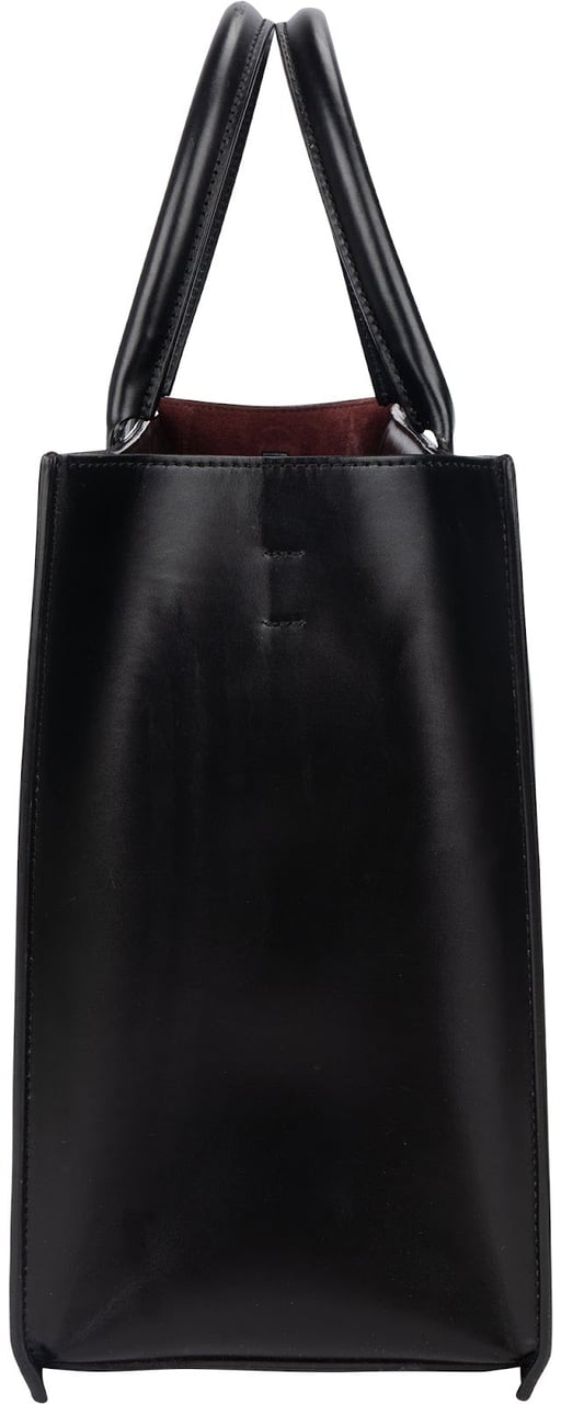 Valentino Garavani Calfskin VLogo WalkTote Handbag Zwart