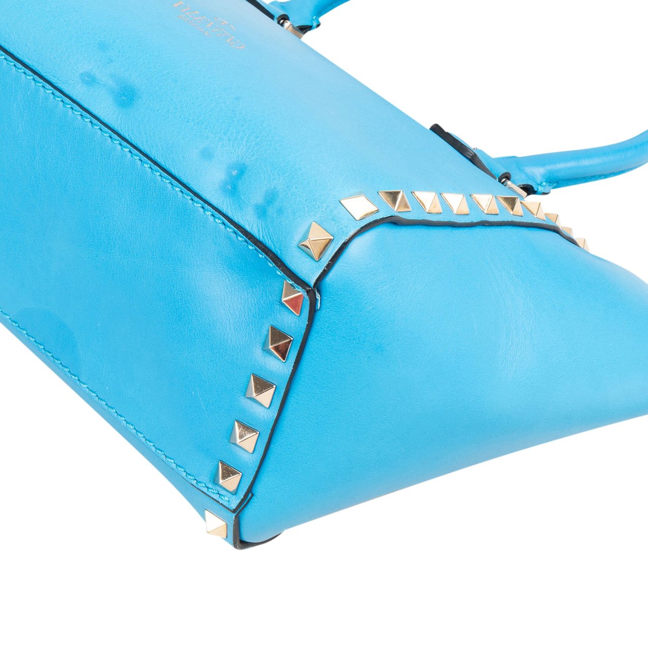 Valentino Garavani Rockstud Small Tote Handbag Blauw