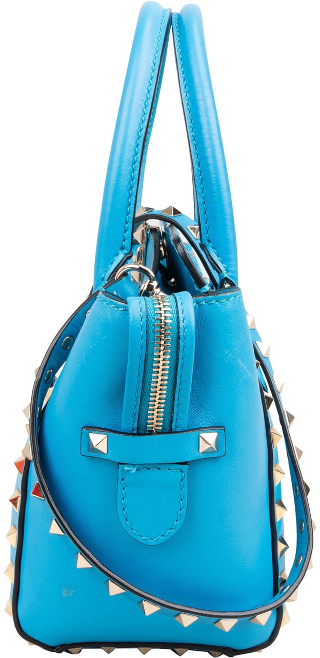 Valentino Garavani Rockstud Small Tote Handbag Blauw