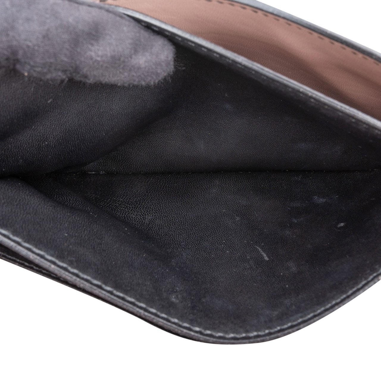 Valentino Garavani Black Leather Rockstud Clutch Divers