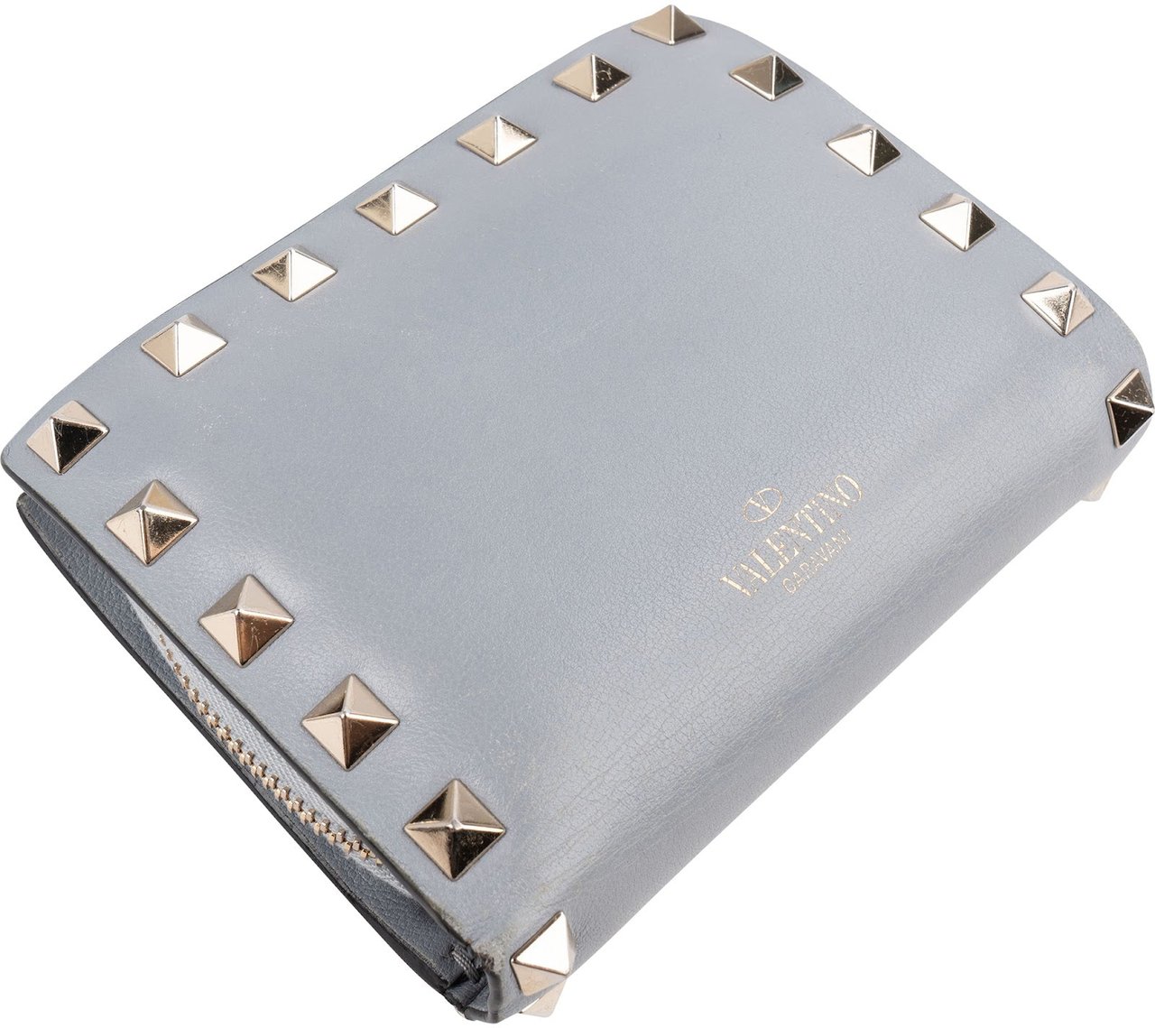 Valentino Garavani Rockstud Compact Zip Around Wallet Divers
