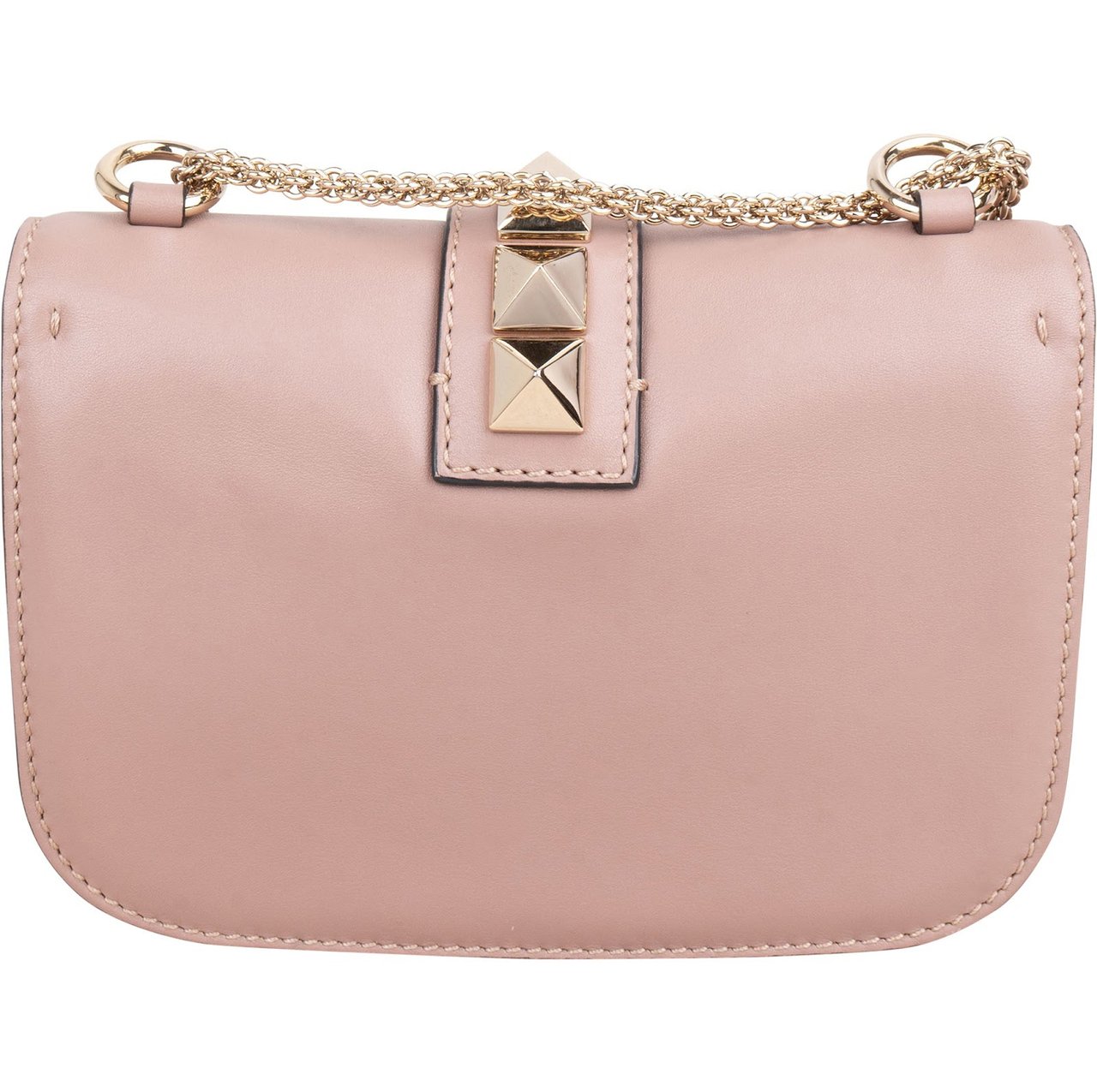 Valentino Garavani Calfskin Rockstud Small Shoulder Crossbody Bag Rood