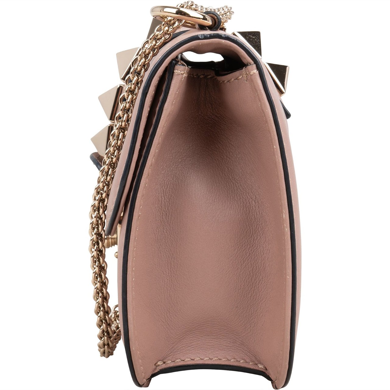 Valentino Garavani Calfskin Rockstud Small Shoulder Crossbody Bag Rood