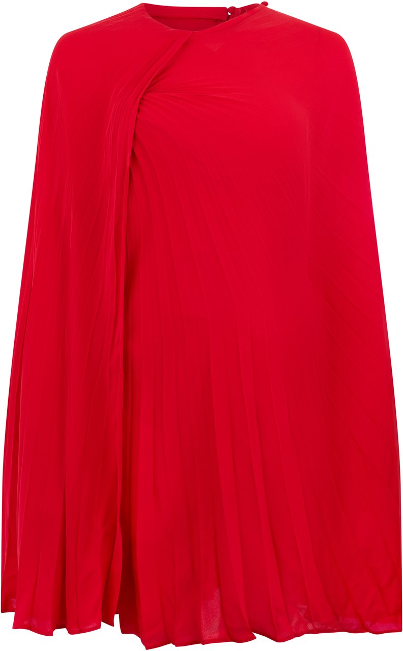 Valentino Dressed in silk cloak Rood